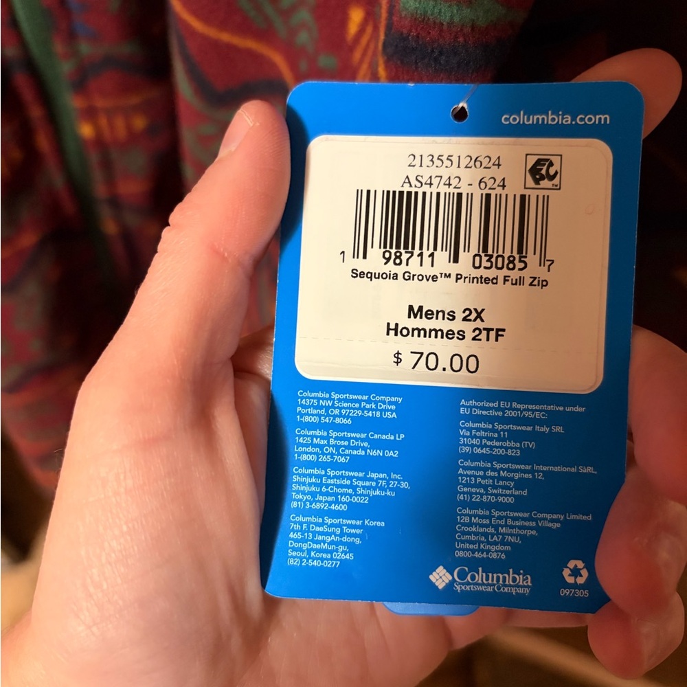 BRAND NEW- Columbia Colorful Geometric Fleece Jacket - Picture 6 of 8